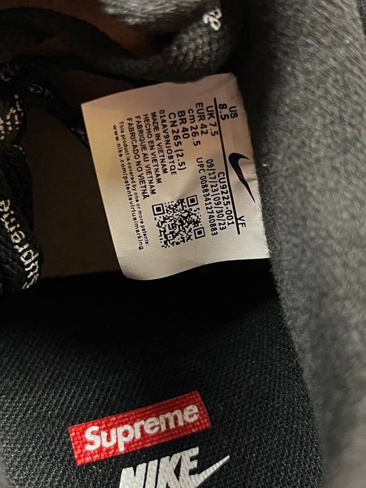 [БЕЗ ПРЕДОПЛАТ] Nike Air Force 1 x Supreme  Black