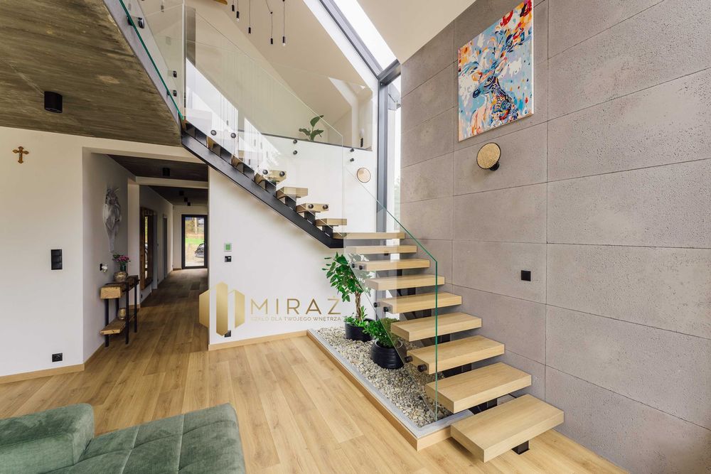Balustrada szklana, balkon francuski - portfenetre