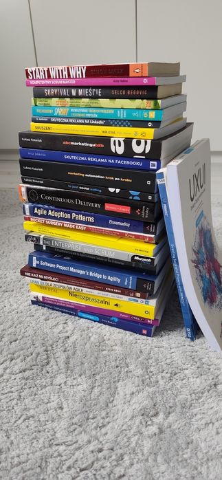 Zestaw książek  Agile Software Development growth mindset