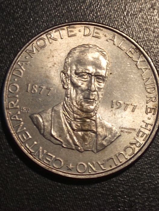 25 escudos Centenario falecimento de Alexandre Herculano Portugal	1977