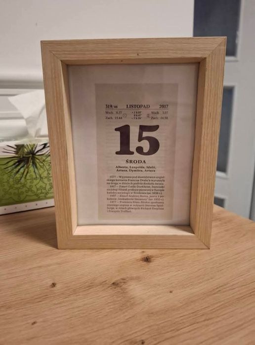 KARTKA Z KALENDARZA 2017- 2026 urodziny ślub wesele chrzest prezent