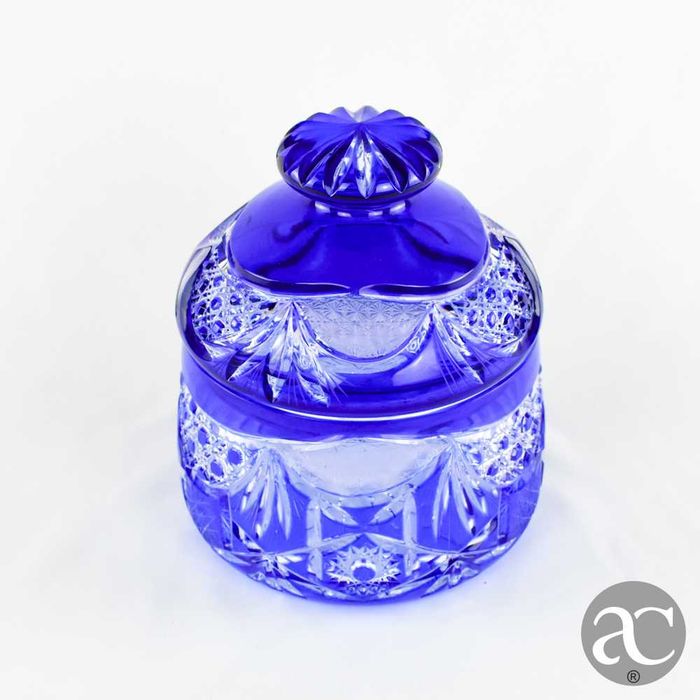 Caixa Bomboneira em cristal Doublé, Val Saint Lambert