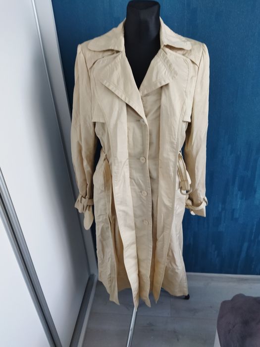 Beżowy płaszcz Monnari rozm. 40, trencz, płaszcz na wiosnę/jesień