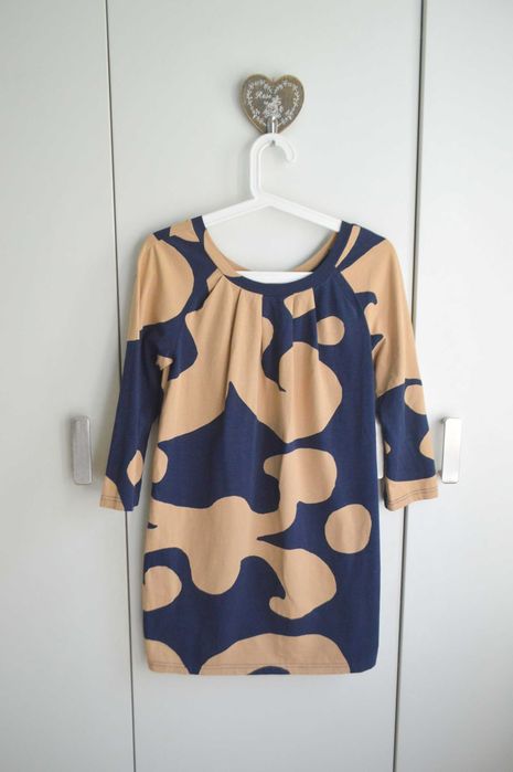 Marimekko sukienka tunika print premium XS/S bawełna