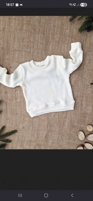 Sweterek biały damski