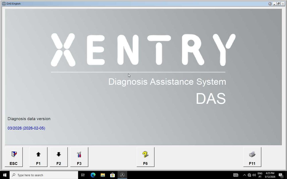 v2026.03 Xentry/DAS/Vediamo/DTS Mercedes Diagnostico Passthru+SSD