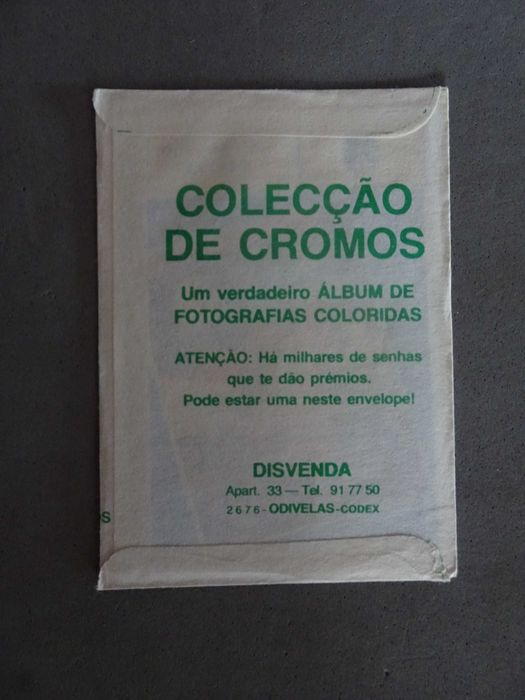 Carteira de cromos fechada Futebol 80/81 Disvenda
