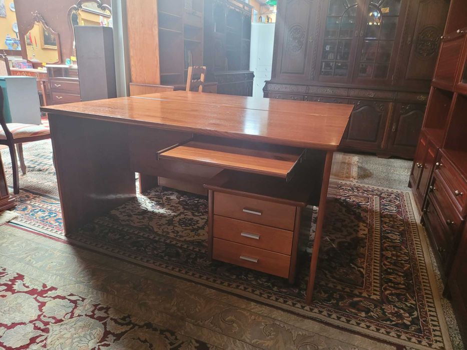 Wooden Desks with Sliding Shelf and Drawer Unit64584265400579121