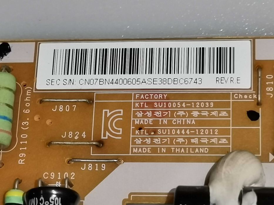 Fonte de alimentação Samsung BN44 - 0 0 6 0 5 A   L32SF_DSM