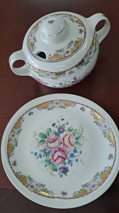 Hand-painted Limoges terrine64861317238147122