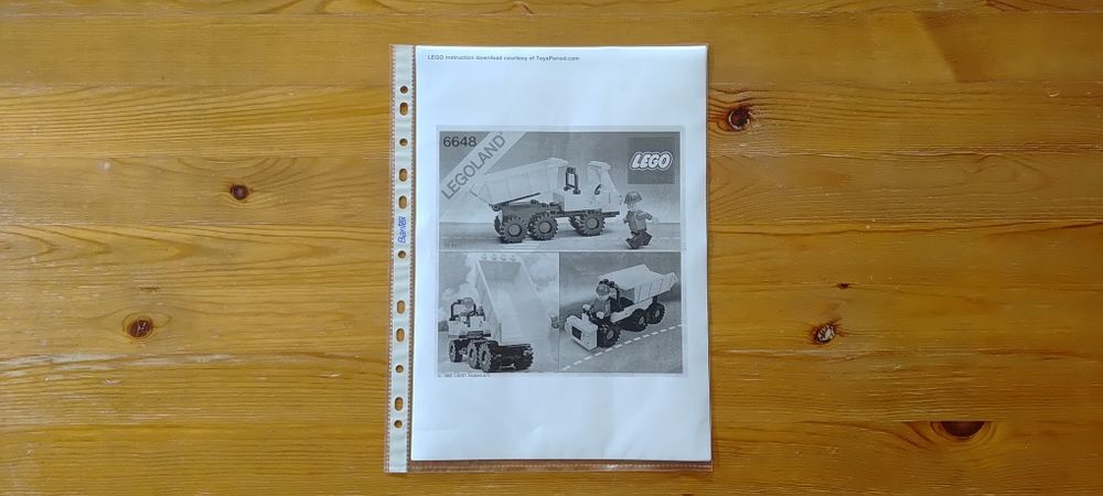 Lego Wywrotka, Lego 6648-2, 1980 rok