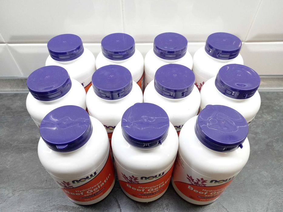 Now Foods, Beef Gelatin (200 капс.), говяжий желатин, коллаген