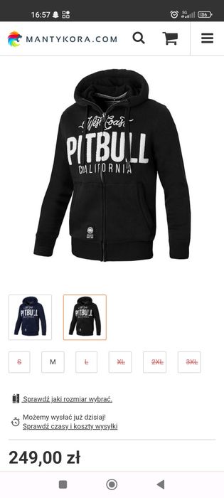 Bluza Pit Bull S San Diego Gruba Porządna