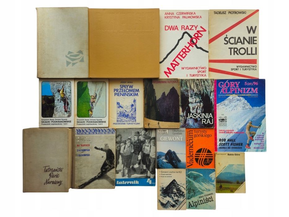18x Książki Góry Alpinizm Tatry Matterhorn Skałki Taternik K2