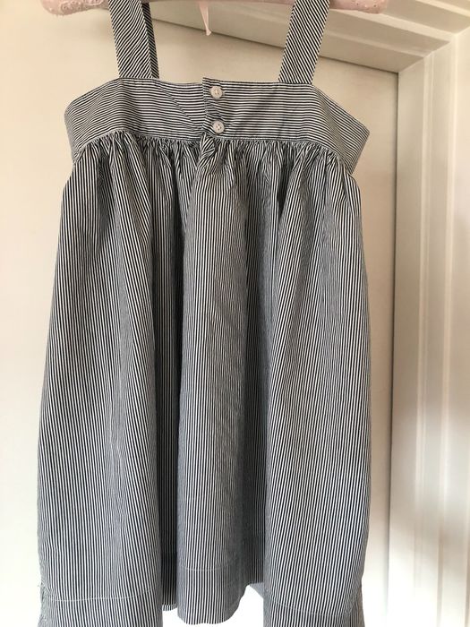 Saia riscas Benetton 6-7 anos menina 120 cm