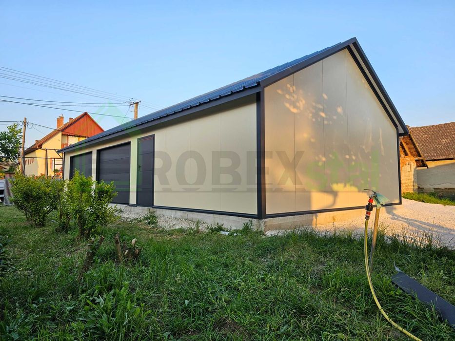 Garaż ocieplany z płyty warstwowej  MONTAŻ I TRANSPORT CAŁY KRAJ