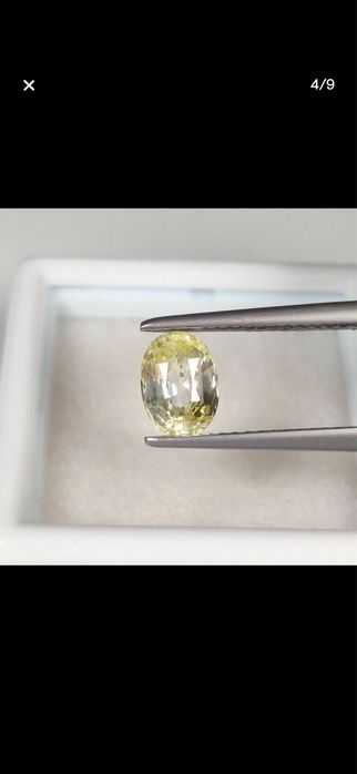 Safira Amarela Natural 1,15 ct — Sem Tratamento | Certificado ICA GemLab