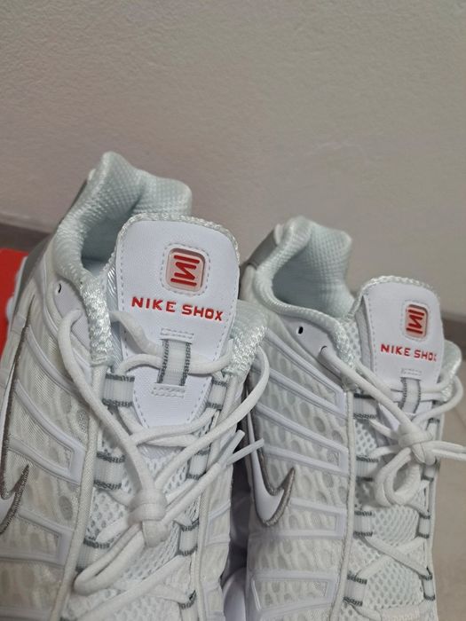 Buty Nike Shox TL White Metallic Silver r.45
