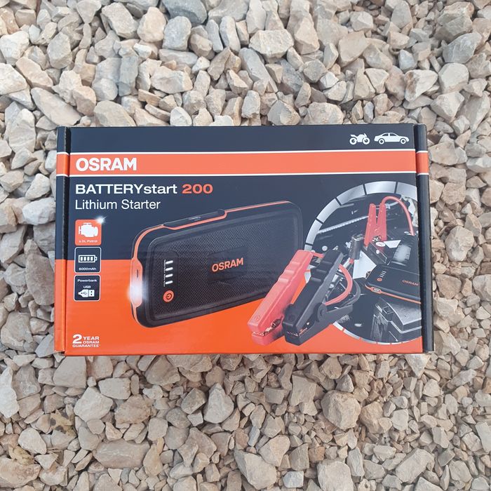 OSRAM BATTERYstart 200 — Arrancador Portátil & Powerbank NOVO,