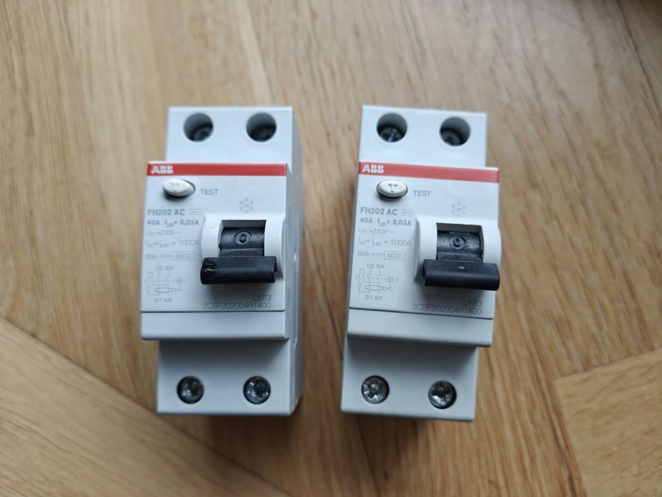 ABB 2p 1f różnicówka 40A 30mA AC F202