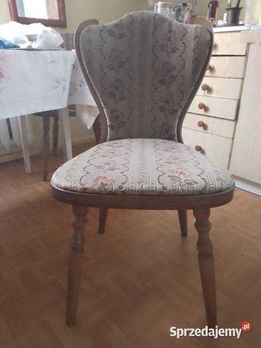 Krzesła drewniane pokojowe, salonowe 6 szt design
