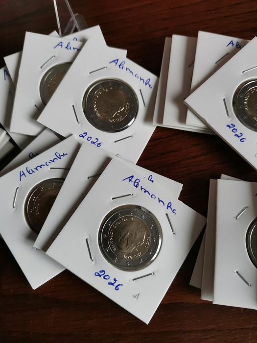 Alemanha 2026 - Conjunto das 5 moedas de 2€ UNC - Konrad Adenaur