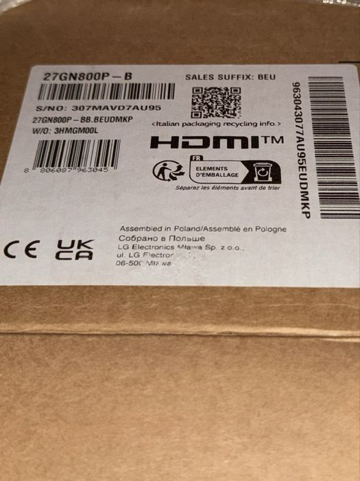 Монітор LG UltraGear 27 GN800P 144hz/gsync/freesync