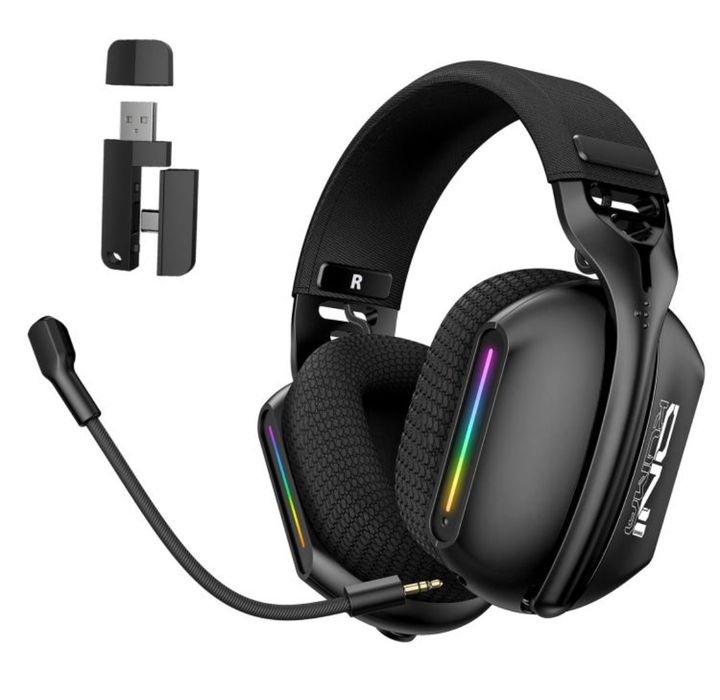 бездротові ігрові навушники Onikuma GT808  RGB Bluetooth / 2.4G / AUX