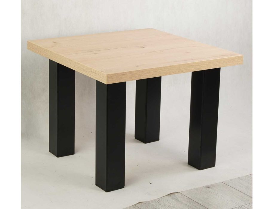 Stół do salonu kuchenny loft dąb letni metal 120 140 160 cm metalowe nogi loftowy