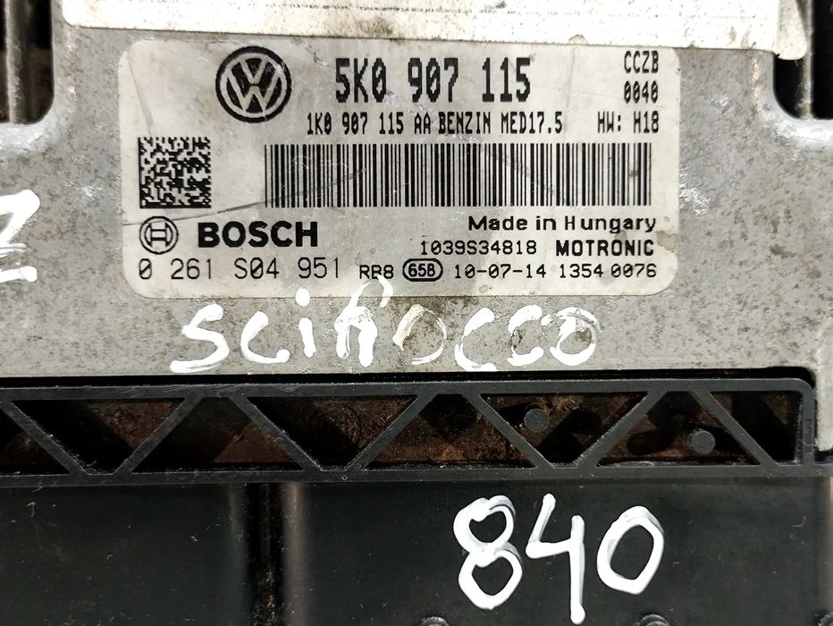 Centralina Motor Bosch VWAG Audi VW Volkswagen 2.0 TFSI GTI 16v 210cv