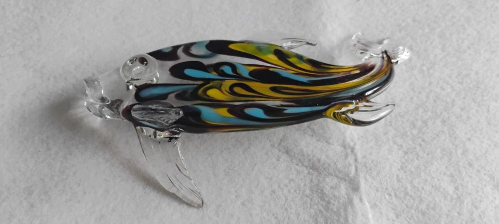 Kolorowa rybka ze szkła Murano