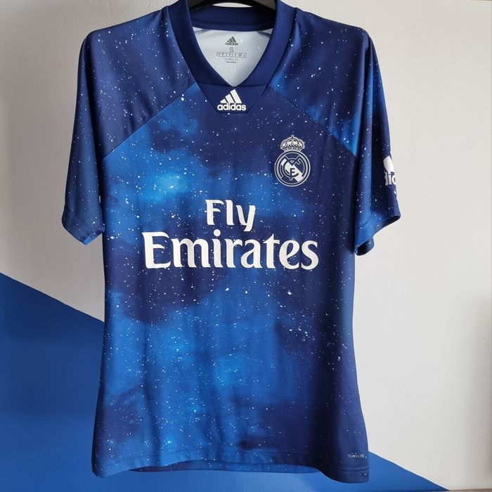 Koszulka piłkarska Real Madryt Adidas Galacticos La liga Hiszpania Granatowa Niebieska
