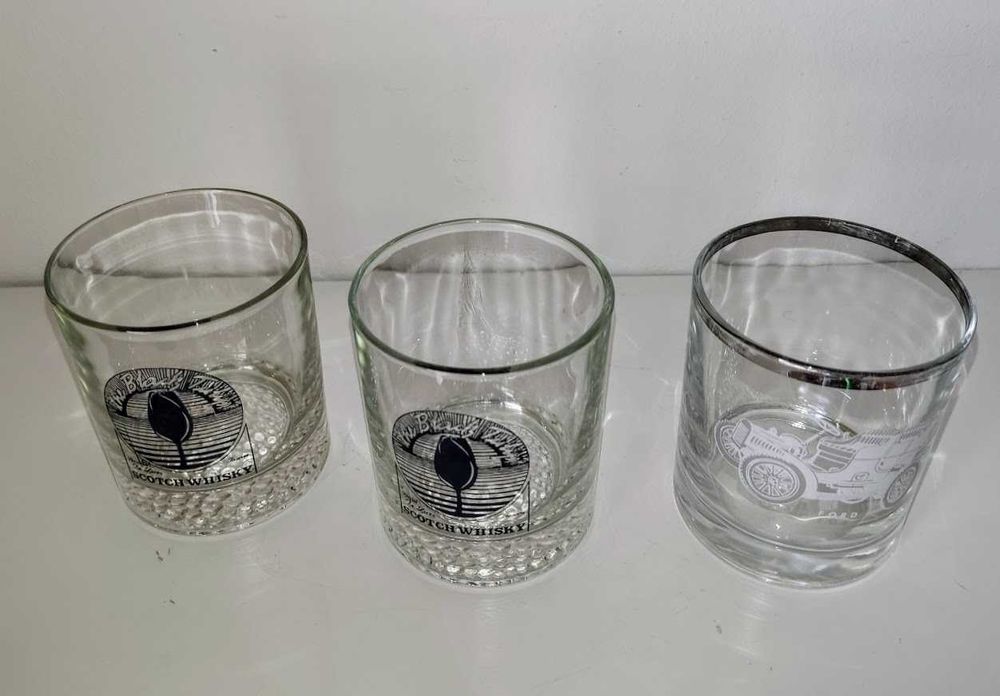 Copos vidro whisky coleção Ford e Black Tulip