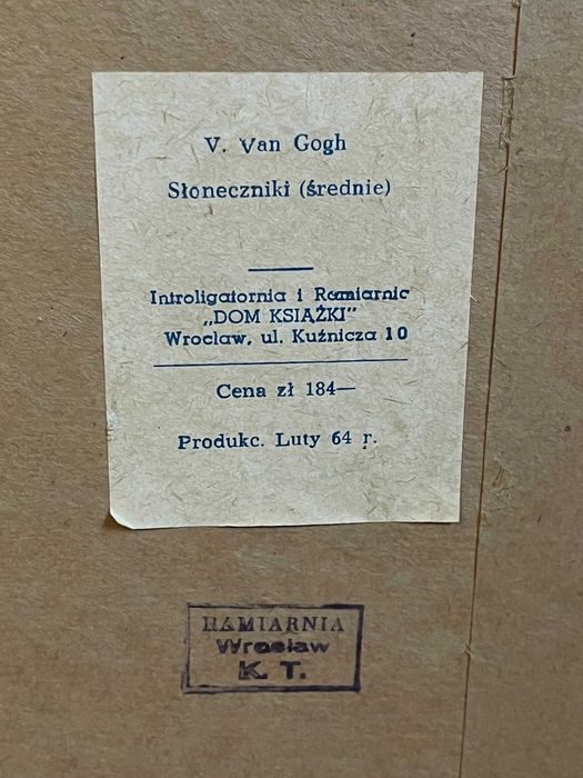 Reprodukcja obrazu "Słoneczniki" V. Van Gogh