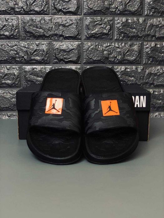 Шлепанцы Jordan мужские Камуфляж New! Шльопанці Джордан чоловічі чорні