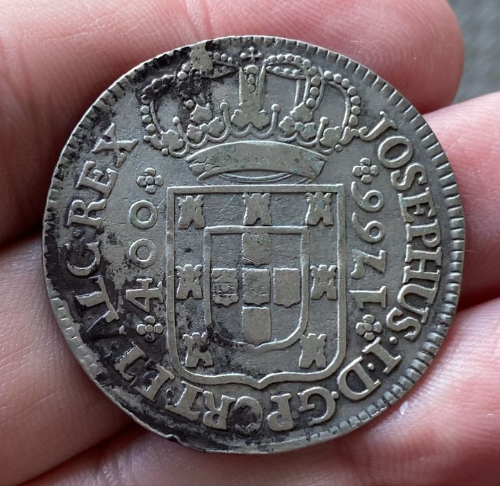 Coin 1212 - D. JOSE I - Cruzado 480 Reis 1766