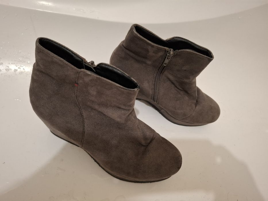 Botki damskie szare rozmiar 39.