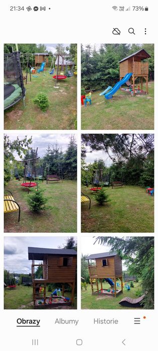 Zielony domek nad jeziorem