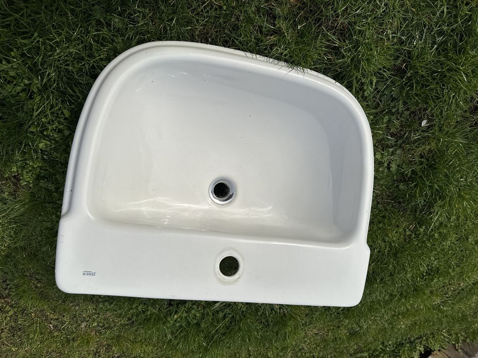 Zlew rocca nablatowy DAMA RETRO - UMYWALKA ŚCIENNA 70x56 CM