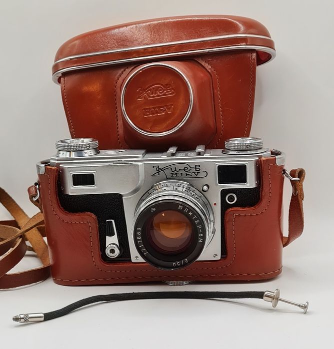Kiev + Jupiter-8M 50/2 | sprawny | sprawdzony na kliszy | etui | vintage