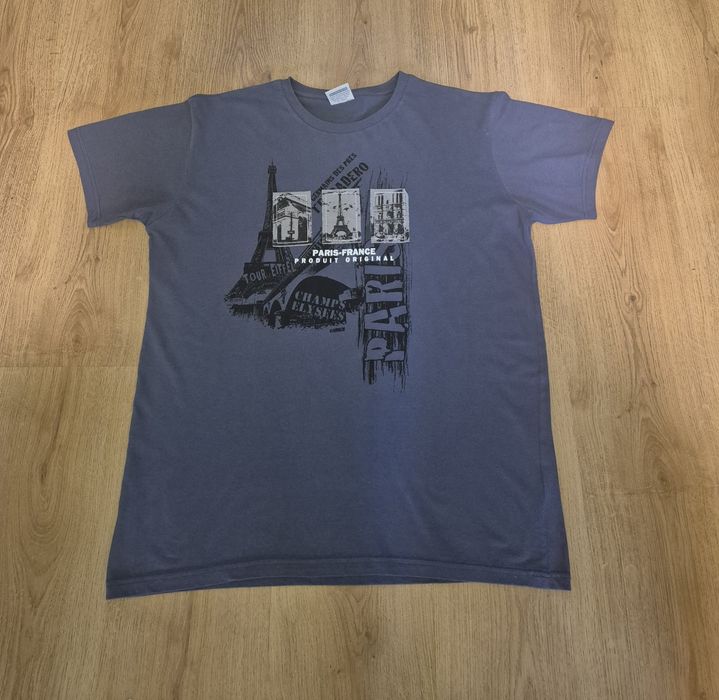 T-shirt męski z Paryża nowy