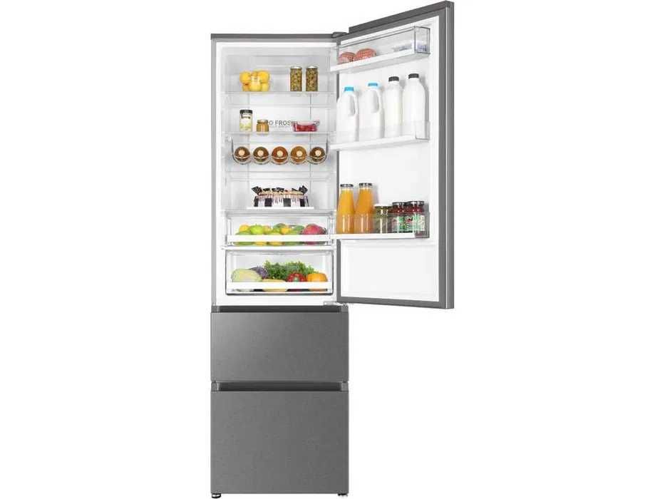 Frigorífico Combinado HAIER - No Frost - 200 cm - 354 L - Inox - Novo c/garantia