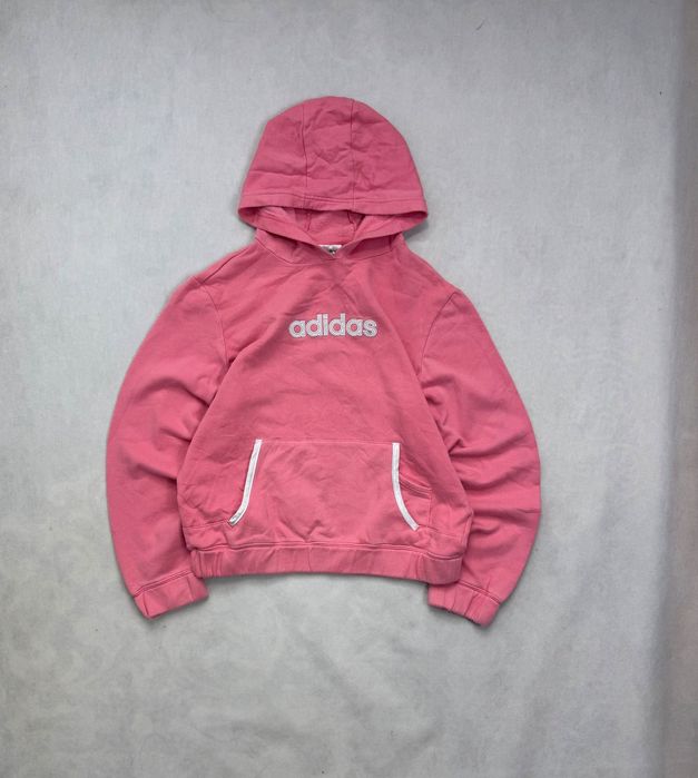 Bluza Adidas Big Log Różowa Y2K  Size: L 60x57 cm Długość x Szerokość