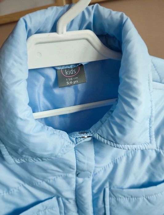 Niebieska kurtka koszulowa przejściowa przejściówka 116