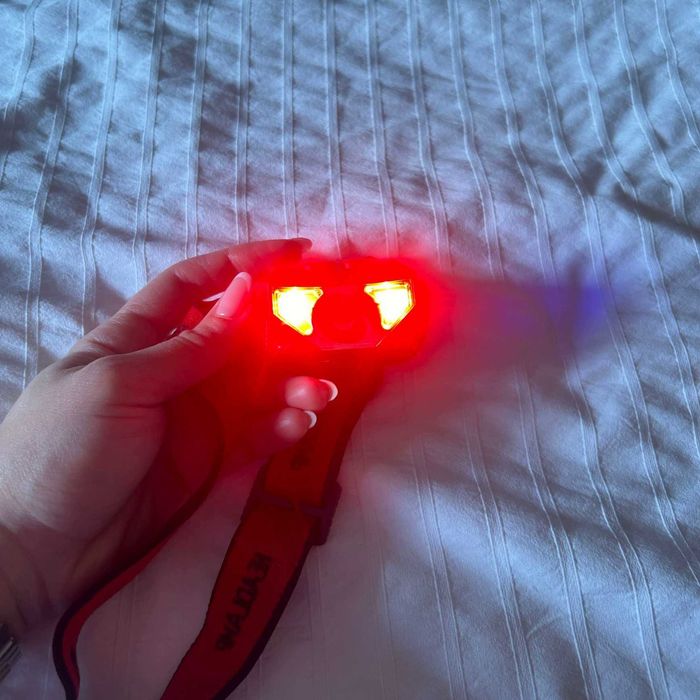 Мощный налобный фонарик COB LED с сенсором фонарь CRI  красный для походов для походов, ремонта