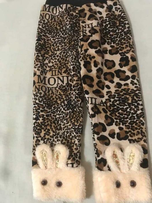 Велюровые лосины на меху, на 2-3 года (92-98 см рост)