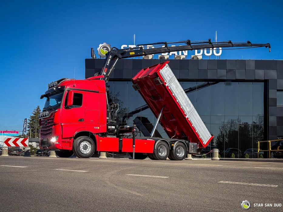 Mercedes-Benz Arocs 3358L 6X4 Hiab 192X-Hipro E-6 Żuraw Wywrotka