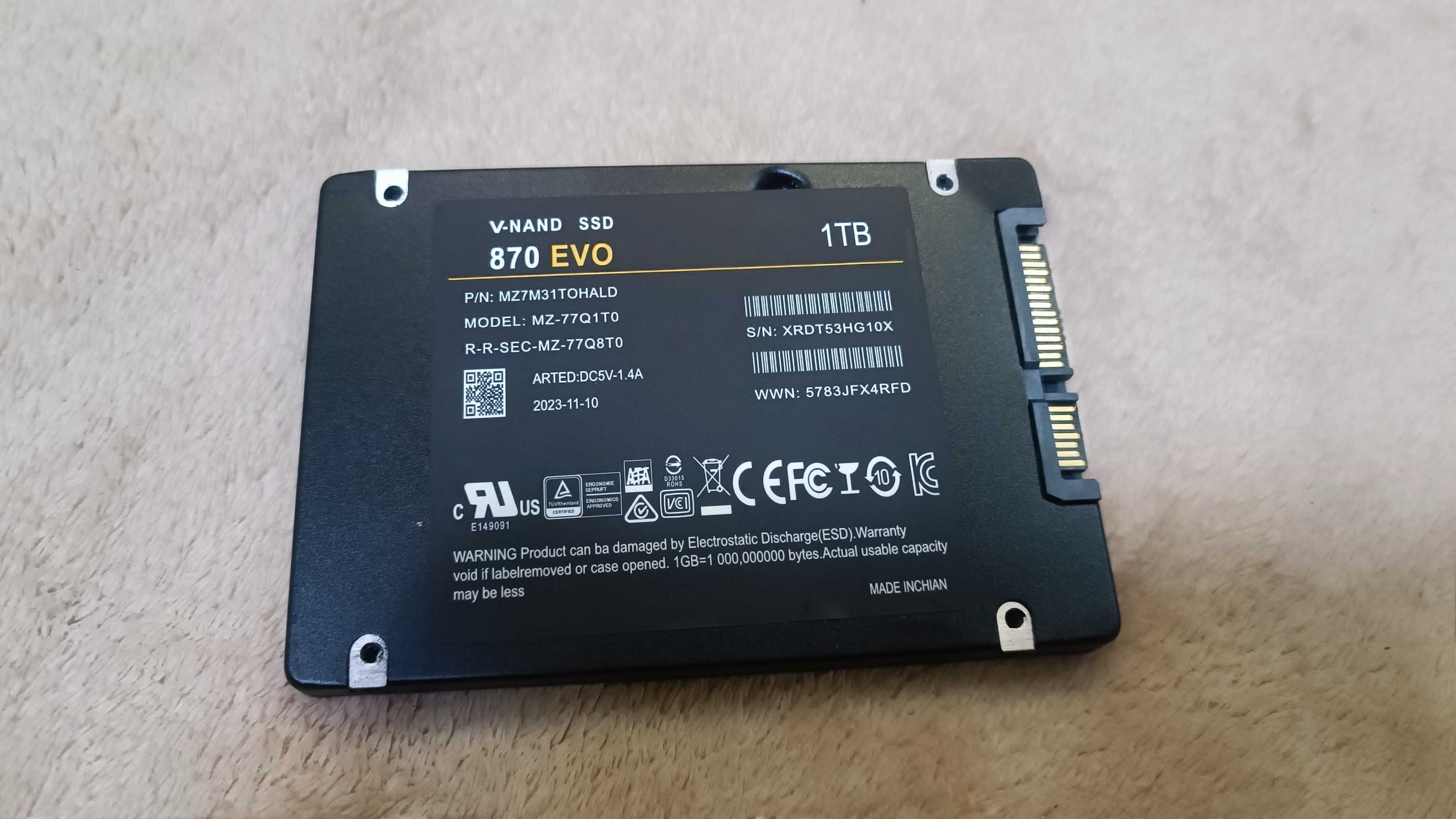 Ssd V-nand 870 sata 1tb 1ТБ карта памяти: 672 грн. - Комплектуючі та ...