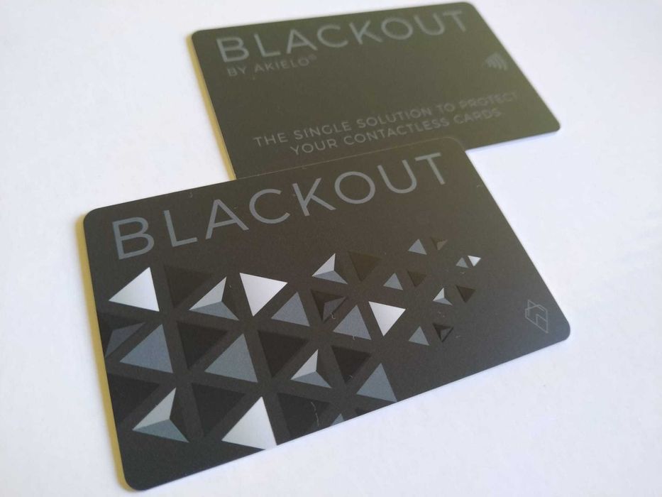 Bloqueador RFID Akielo Blackout protege cartões crédito de roubo