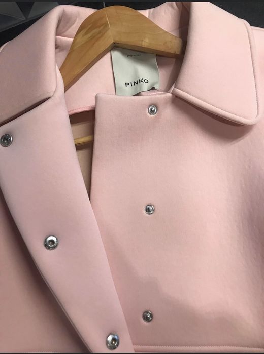 Pinko płaszcz S/M pudrowy róż